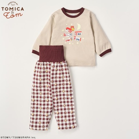 ベビー　パジャマ（80-95cm・トミカとトム）