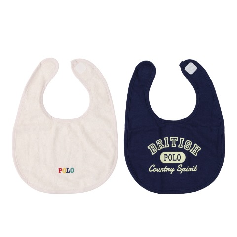 ベビー　2枚組スタイ（50～95cm・POLO BCS Baby）