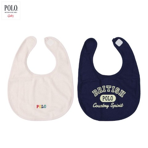 ベビー　2枚組スタイ（50～95cm・POLO BCS Baby）