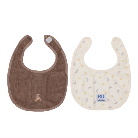 ベビー　2枚組スタイ（50～95cm・POLO BCS Baby）