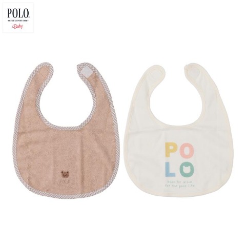 ベビー　2枚組スタイ（50～95cm・POLO BCS Baby）