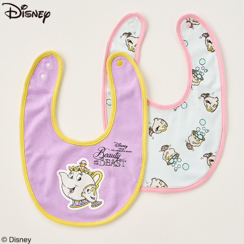ベビー　2枚組スタイ (50-80cm　Disney)