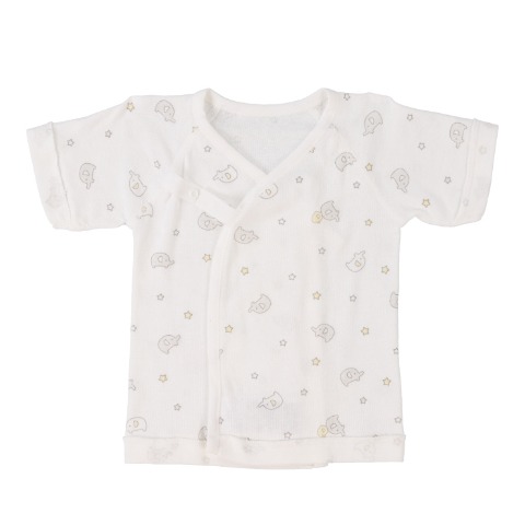 新生児　2枚組　短肌着（50-60cm　Birthday+）