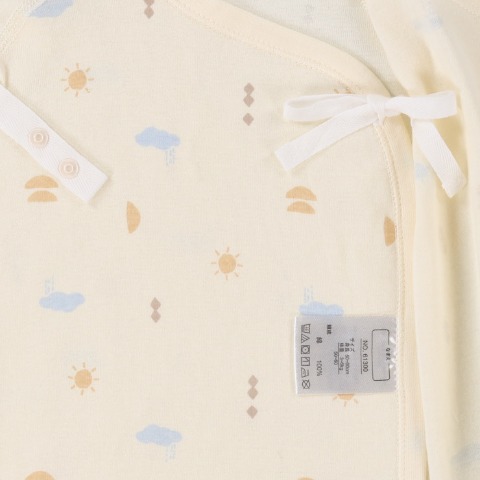 新生児　2枚組短肌着　（50～60cm）