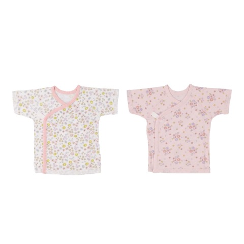 新生児　2枚組短肌着　（50～60cm）