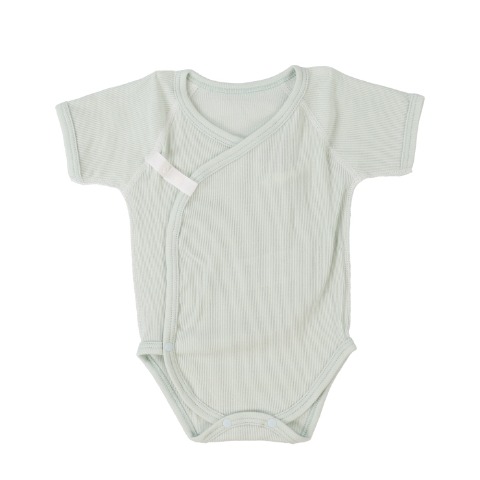 新生児　2枚組打ち合わせロンパス（50-60・60-70cm　Birthday+)