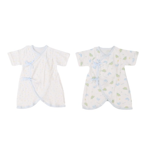 新生児　２枚組コンビ肌着（50-60cm　Birthday+）