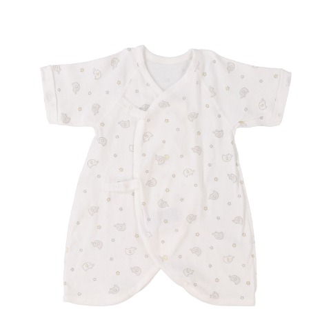 新生児　2枚組コンビ肌着（50-60cm　Birthday+）