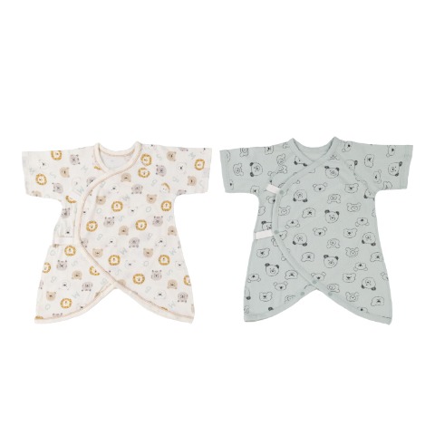 新生児　2枚組コンビ肌着　（50～60cm）