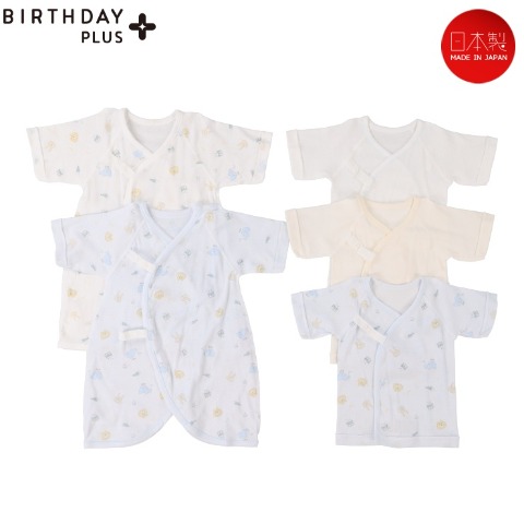 新生児　5枚組肌着セット（50-60cm　Birthday+）