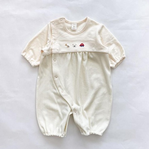 新生児　長袖兼用ドレス（50～60cm・Cottoli）