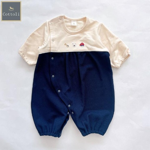 新生児　長袖兼用ドレス（50～60cm・Cottoli）