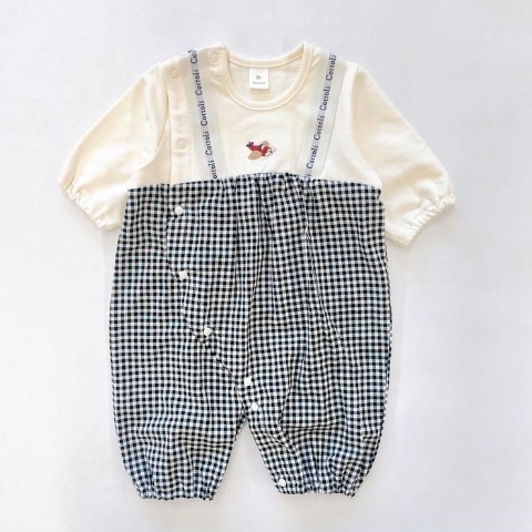 新生児　長袖兼用ドレス（50～60cm・Cottoli）
