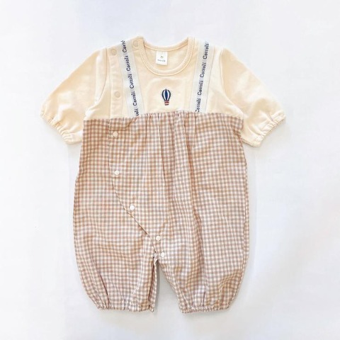 新生児　長袖兼用ドレス（50～60cm・Cottoli）