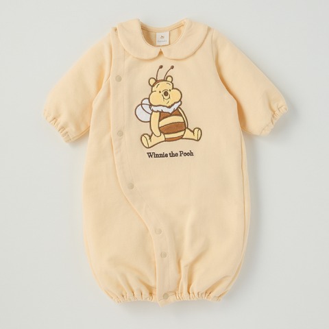 新生児　長袖兼用ドレス（50～60cm・Cottoli/Disney）