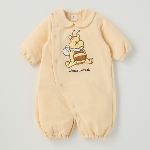 新生児　長袖兼用ドレス（50～60cm・Cottoli/Disney）