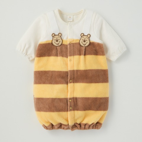 新生児　長袖兼用ドレス（50～60cm・Cottoli/Disney）