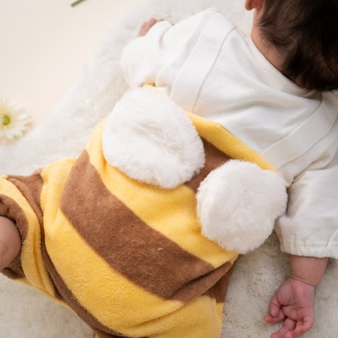 新生児　長袖兼用ドレス（50～60cm・Cottoli/Disney）