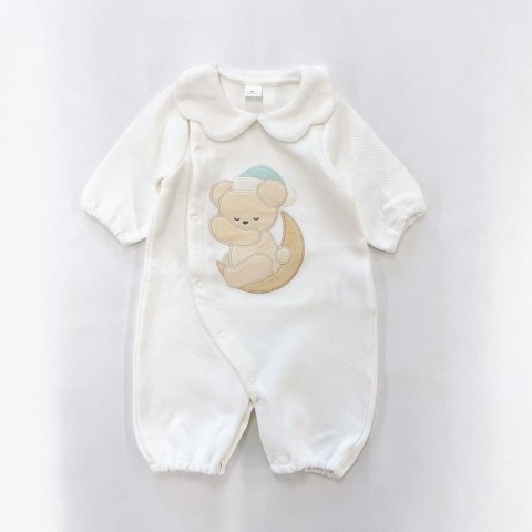 新生児　長袖兼用ドレス（50～60cm・Cottoli）
