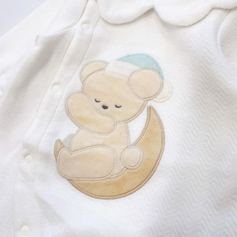 新生児　長袖兼用ドレス（50～60cm・Cottoli）