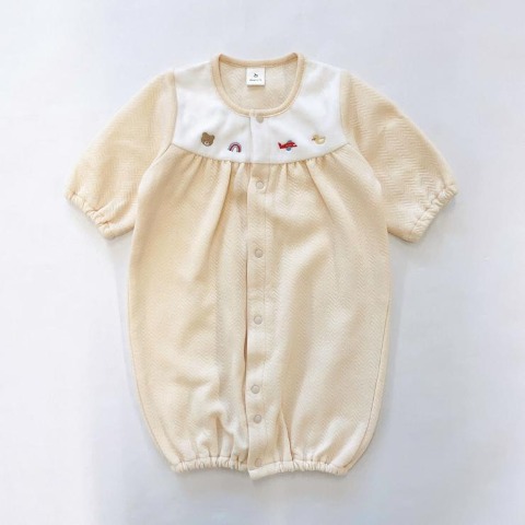 新生児　長袖兼用ドレス（50～60cm・Cottoli）
