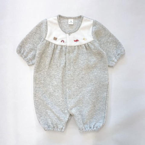 新生児　長袖兼用ドレス（50～60cm・Cottoli）