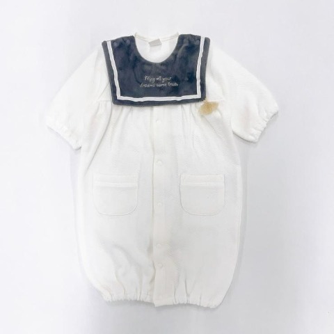 新生児　長袖兼用ドレス（50～60cm・Cottoli）