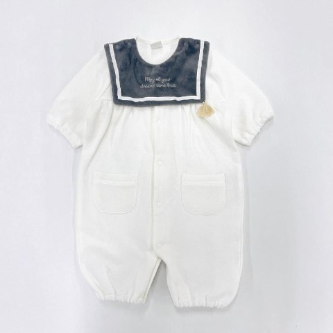新生児　長袖兼用ドレス（50～60cm・Cottoli）