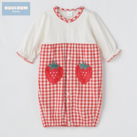 新生児　兼用ドレス（50～70cm・HugChumFriends）