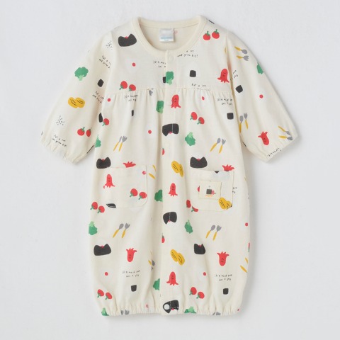 新生児　兼用ドレス（50～70cm・HugChumFriends）