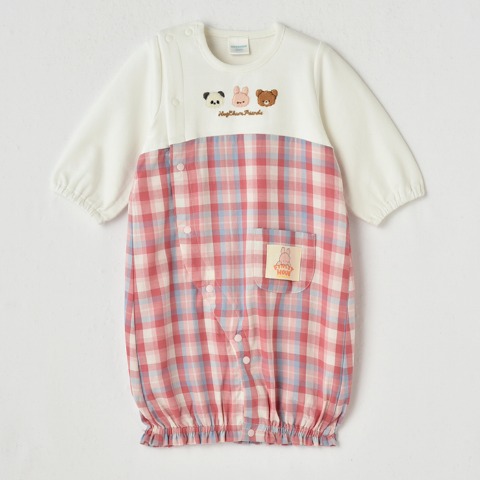 新生児　兼用ドレス（50～70cm・HugChumFriends）