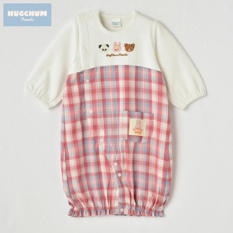 新生児　兼用ドレス（50～70cm・HugChumFriends）