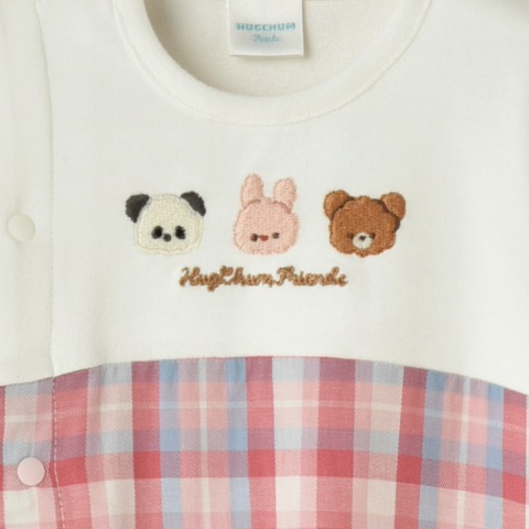 新生児　兼用ドレス（50～70cm・HugChumFriends）