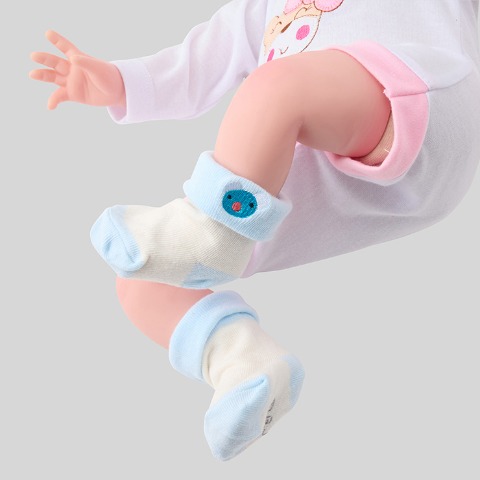 新生児　クルーソックス（7～9cm・ペネロペ）