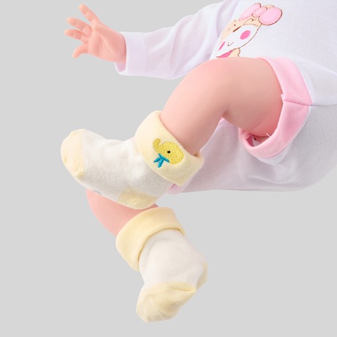 新生児　クルーソックス（7～9cm・ペネロペ）