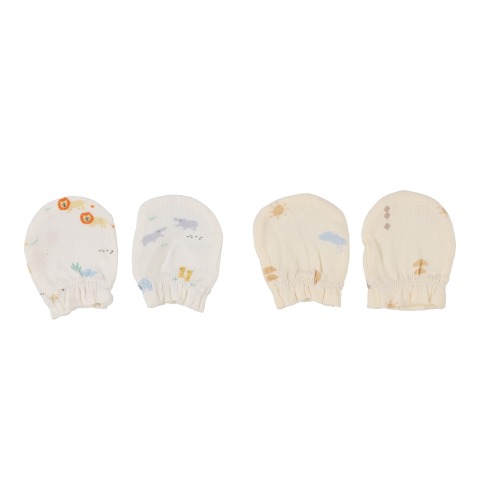 新生児　2枚組ミトン　（50cm）