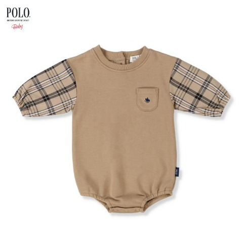 ベビー　長袖ロンパス（70・80㎝・POLO BCS Baby）