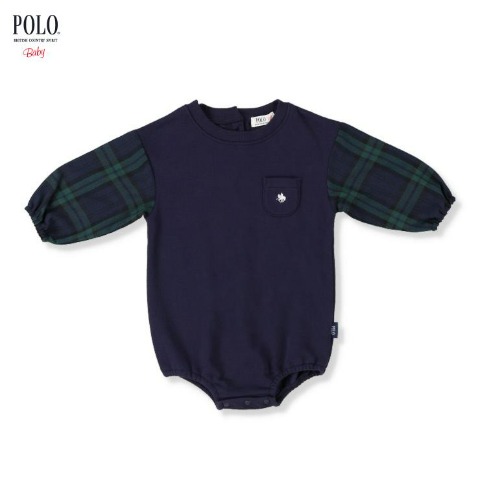 ベビー　長袖ロンパス（70・80㎝・POLO BCS Baby）