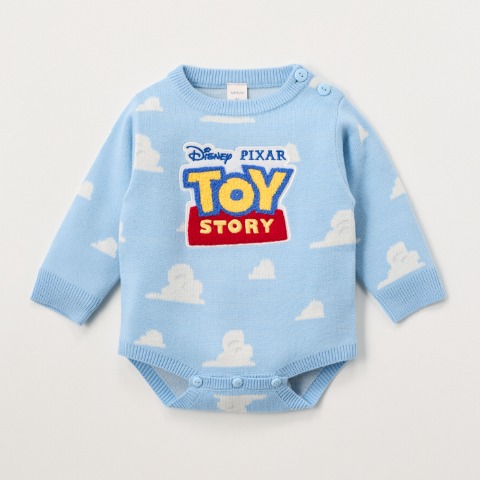 ベビー　長袖ニットロンパス（70・80cm・futafuta/Disney/Pixar）