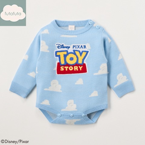 ベビー　長袖ニットロンパス（70・80cm・futafuta/Disney/Pixar）