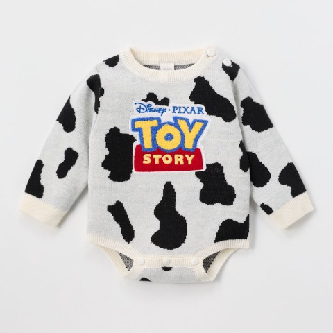 ベビー　長袖ニットロンパス（70・80cm・futafuta/Disney/Pixar）