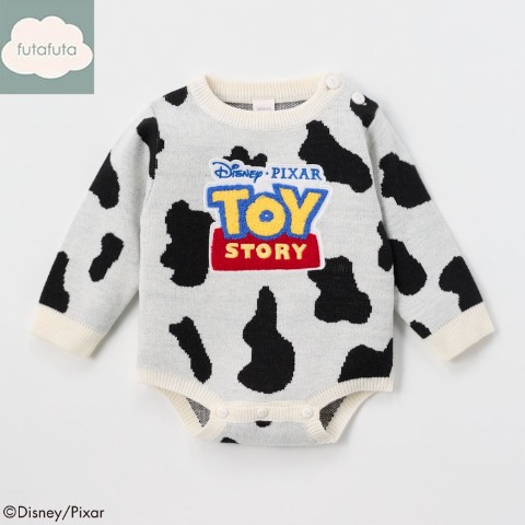 ベビー　長袖ニットロンパス（70・80cm・futafuta/Disney/Pixar）