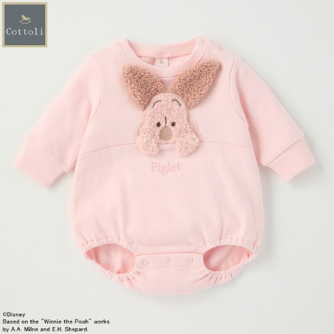 ベビー　長袖ロンパス（70・80cm・Cottoli/Disney）