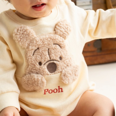 ベビー　長袖ロンパス（70・80cm・Cottoli/Disney）