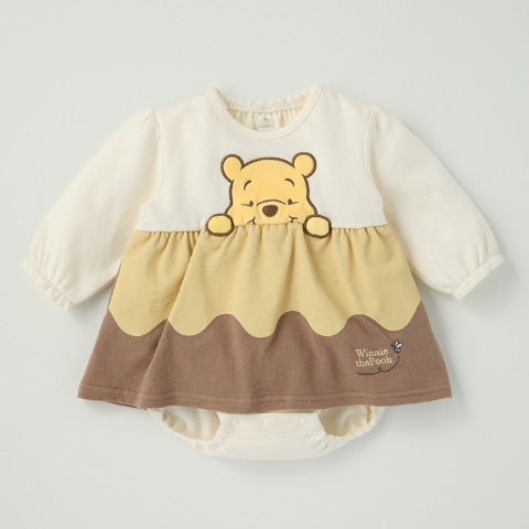 ベビー　長袖ロンパス（70・80cm・Cottoli/Disney）