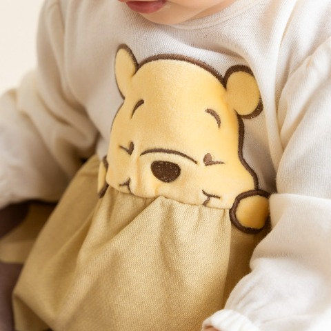ベビー　長袖ロンパス（70・80cm・Cottoli/Disney）
