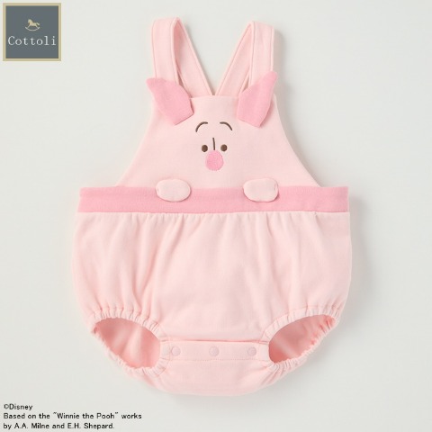 ベビー　サロペットロンパス（70・80cm・Cottoli/Disney）