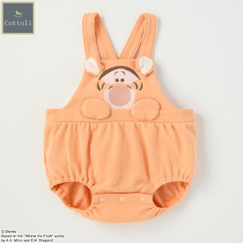 ベビー　サロペットロンパス（70・80cm・Cottoli/Disney）
