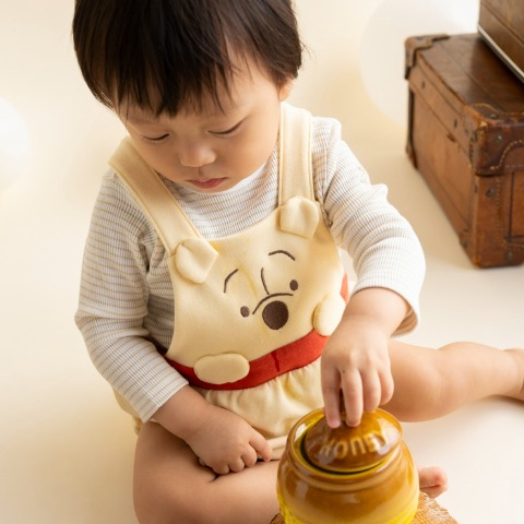 ベビー　サロペットロンパス（70・80cm・Cottoli/Disney）