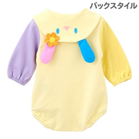 ベビー　襟付ロンパス (70・80cm　ウサハナ)